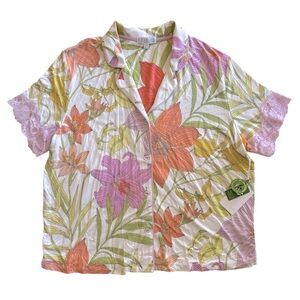 PJ Salvage NWT Lilac Snow Top Pajama Top L